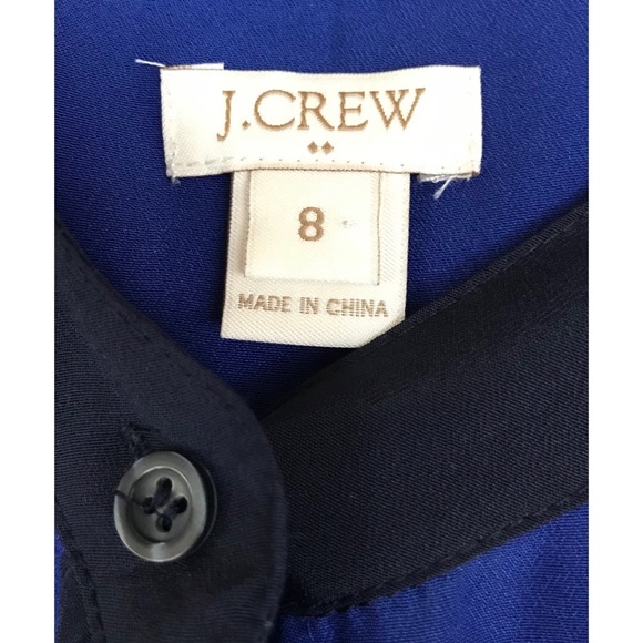 J. Crew Women’s Royal Blue Button Down Sleeveless Top Size 8 - Picture 5 of 7